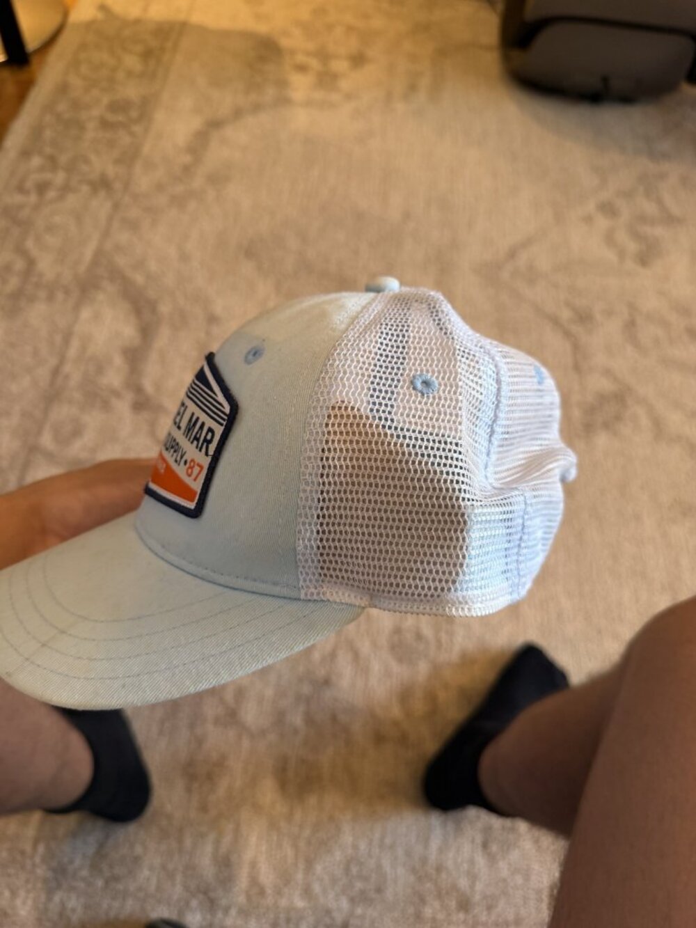 Rusty Del Mar Surf Supply Light Blue Cap